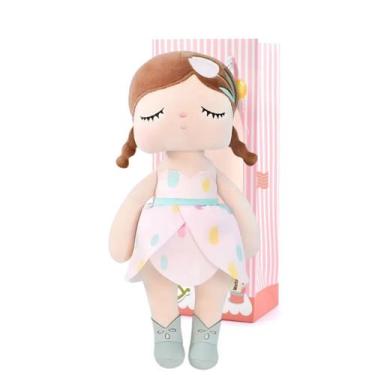 Imagem de Boneca Metoo Doll Original Angela Fada Tulipa Rosa 35 cm com Sacola