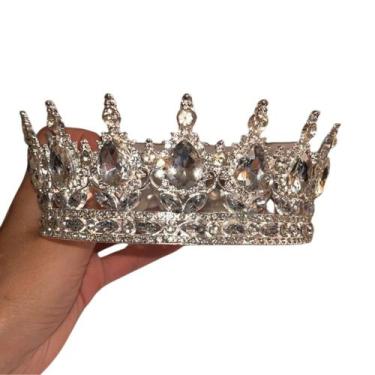Imagem de Coroa Acessório PR Casamento Debutante de Noiva Strass 75116 - sm deco