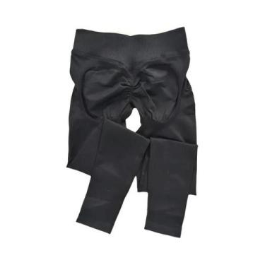 Imagem de Leggings Femininas De Cintura Alta Sem Costura Com Efeito Levanta Bumb