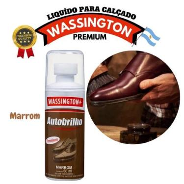 Imagem de Cera Liquida Wassington Brilho e Proteção Para Calçados Botinas Botas 