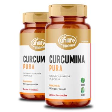 Imagem de Kit 2 Curcumina Pura Unilife 60 Cápsulas