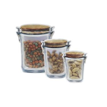 Imagem de Kit 3 Sacos Zip Plástico - Bono