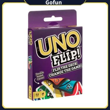 Imagem de Jogo de cartas UNO FLIP! Para festa em família com deck de dupla face