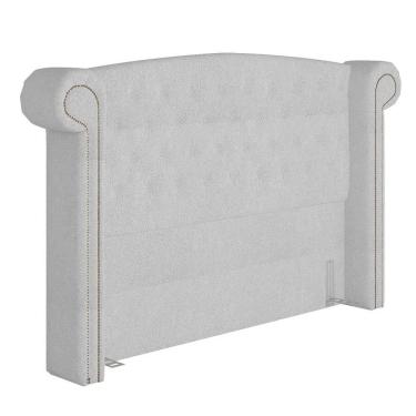 Imagem de Cabeceira Cama Box Casal 140cm Provença Z37 Boucle Branco - Mpozenato