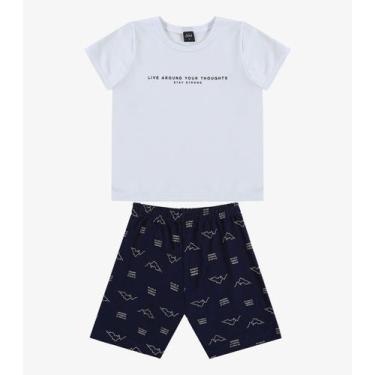 Imagem de Conjunto Infantil Camiseta e Bermuda Select Azul, 8, Azul