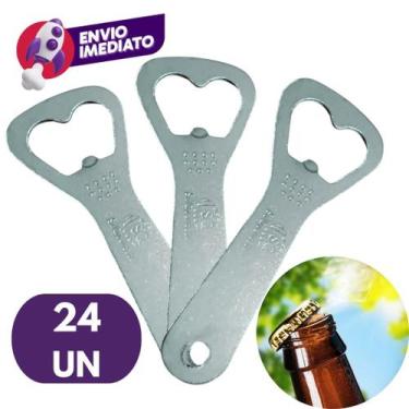 Imagem de Abridor Garrafa Aço Inox 10cm Cerveja Refrigerante Bar Cozinha Restaur