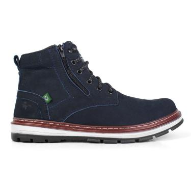 Imagem de Bota Bell boots Coturno Confortável Zipone Em Couro Leve Casual Masculino-Masculino