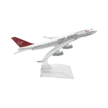 Imagem de Modelo De Avião Em Metal Fundido De 16CM, Brinquedo Colecionável 737 7