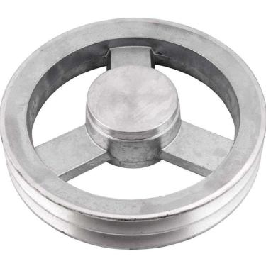 Imagem de Polia Alumínio 230mm 2 Canais Perfil B Vonder