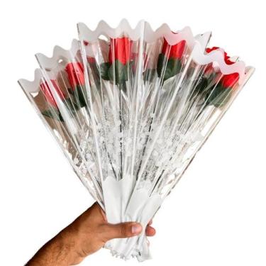 Imagem de 24 Rosas Artificiais Presente Das Mulheres Mães C Embalagem - Zonaro S