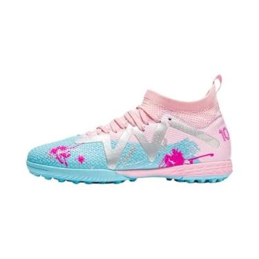 Imagem de Chuteiras Unissex Modernas De Cano Alto Em Quatro Cores Com Travas TF 