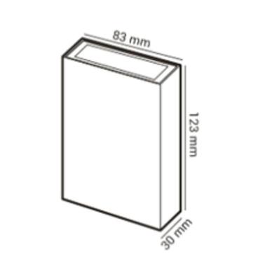 Imagem de Arandela Persaid Externa Multi Fachos Branca 4W 3000K Luz