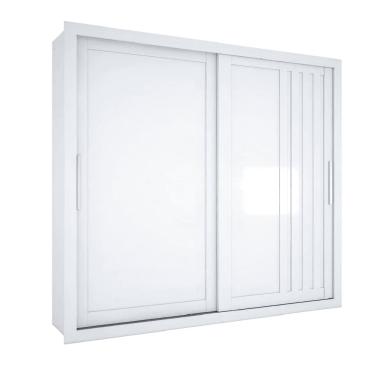 Imagem de Guarda Roupas Casal Ripado 2 Portas de Correr 4 Gavetas Vitta