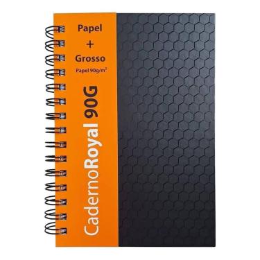 Imagem de Caderno Prime Royal Paper Espiral 80Fls 14X20,5Cm Preto