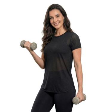Imagem de Blusa Feminina Premium Academia Dry Fit Respirável Moda Fitness Anti-o