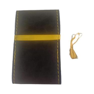 Imagem de Capa De Volante De Carro Em Suede Preto Trançado, Confortável, Resiste