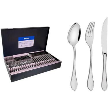Imagem de Faqueiro Tramontina Inox 72 Peças para Churrasco Italy 66932157, Inox,