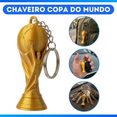 Imagem de Chaveiro Taça Copa Do Mundo Dourado - Ef 3d