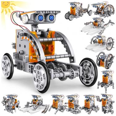Imagem de Kit STEM 13 em 1 Robô Solar – Robotics de Montar, Brinquedo Educativo DIY de Ciências para Crianças a partir de 8 anos