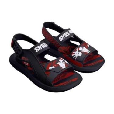 Imagem de Sandália Infantil Marvel Agility Preto Vermelho Grendene Kids 23448-BW498-Masculino