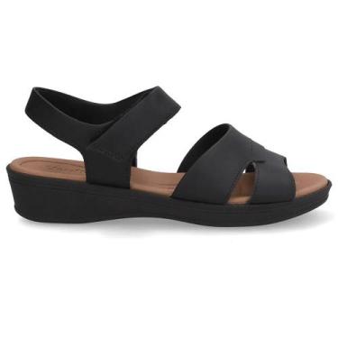 Imagem de Sandalia usaflex ultraconforto ref ud04015 feminino, 36, Preto