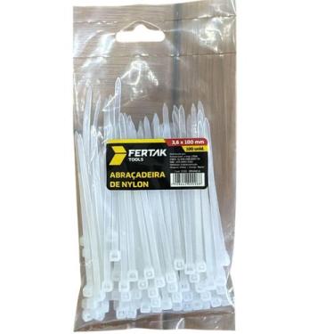 Imagem de Abraçadeira Nylon Branca 3,6 x 100 - 100 Pcs - Fertak