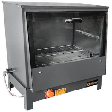 Imagem de Forno Industrial à Gás Mesa Baixa Pressão Tampa de Vidro 126L MetalFou