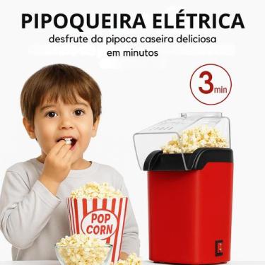 Imagem de Pipoqueira Elétrica Compacta para Pipocas Sem Óleo 110V - LIPPIN, 110V