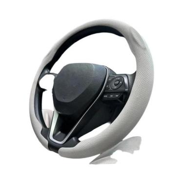 Imagem de Capa De Volante De Carro Universal Em Couro Respirável Antiderrapante 
