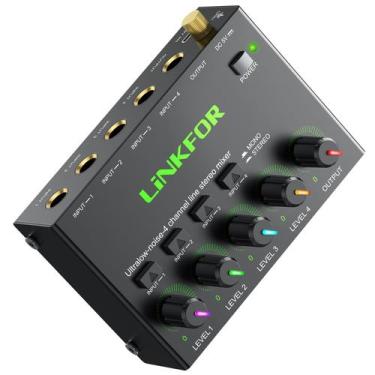 Imagem de Link de mixagem de áudio estéreo para CX400 de 4 canais com entrada/sa