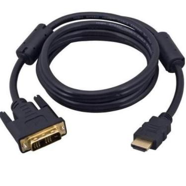 Imagem de Cabo DVI I x HDMI com Filtro com 1.8 Mts - Preto - Exbom