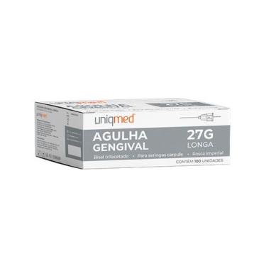 Imagem de Agulha Gengival Uniqmed - Caixa com 100 unidades - Uniqmed Tamanho:LON