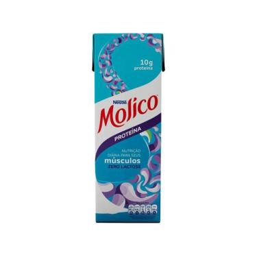 Imagem de Leite Uht Desnatado Zero Lactose Molico +proteína Caixa Com Tampa 1l