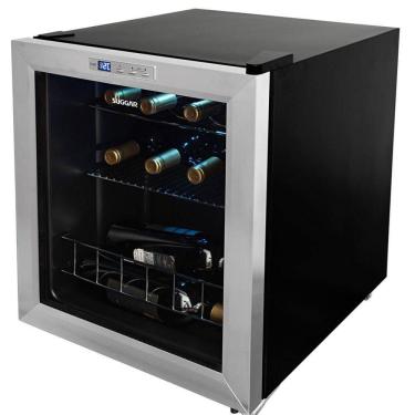 Imagem de Adega Suggar AD15 Lyon 13 Garrafas Preta Inox AD1511IX 110V