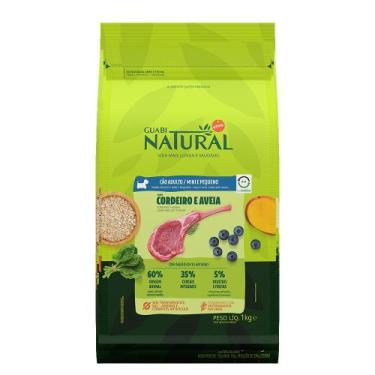 Imagem de Ração Guabi Natural Cão Adulto Porte Pequeno Cordeiro 1Kg - Brf