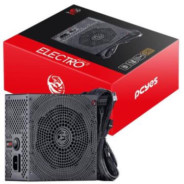 Imagem de Fonte Pcyes Eletro V2 750W ATX Bronze Para Pc Gamer Com 6 Cabos  Conec