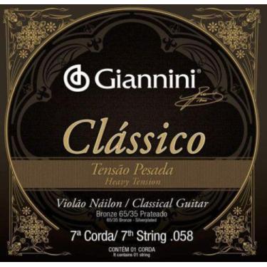 Imagem de 7 Corda Avulsa Giannini Clássico Violão Pesada GENWPA.7