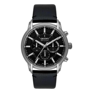 Imagem de Relogio orient couro masculino mbscc055g1px, PRETO-PRATA, UN