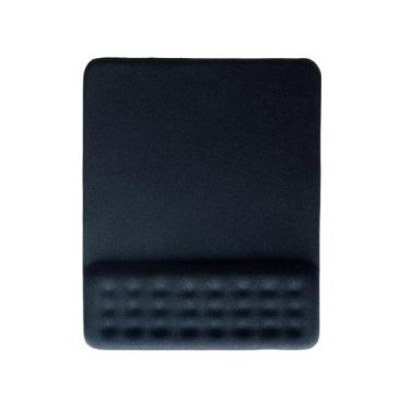 Imagem de Mouse Pad Dot Com Apoio De Pulso Gel Preto - Multilaser, Preto, Médio