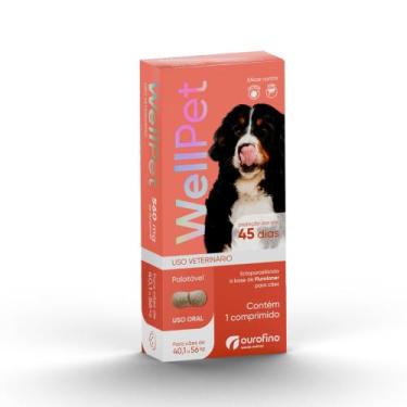 Imagem de WELLPET CÃO 560 MG 40,1 a 56 KG - ANTIPULGAS E CARRAPATOS - OURO FINO