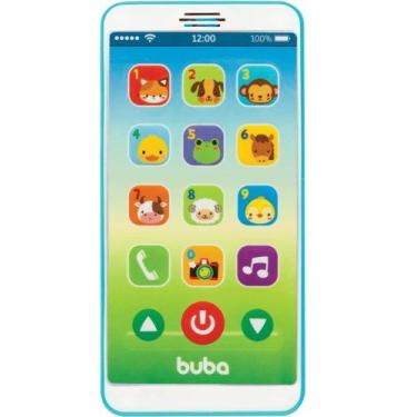 Imagem de Brinquedo Educativo Baby Phone Azul - Buba