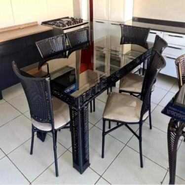 Imagem de Mesa com 06 Lugares e cadeiras de Junco - Ronimóveis junco
