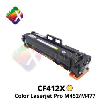 Imagem de Toner Compatível com HP CF412X 410X Amarelo  M452DN M452DW M452NW M477