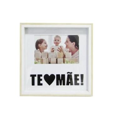 Imagem de Porta Retrato De Madeira Te Coração Mãe 10x15 Com Vidro - Sanxia