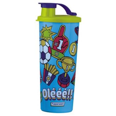 Imagem de Copo infantil colors com bico 470 ml hora do jogo da tupperware