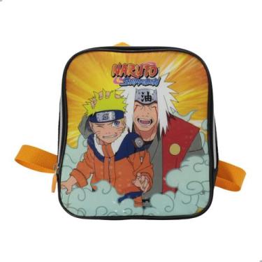 Imagem de Lancheira Menino Pacific Naruto Shippuden Preta e Laranja, SO-NARUTO, 