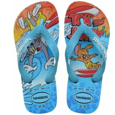 Imagem de Chinelo infantil havainas kt warner fc - Havaianas, 33/34, Azul