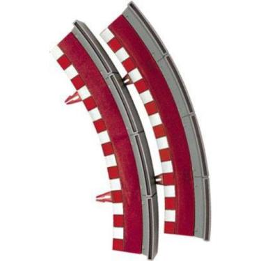 Imagem de Borda Curva Chicane Com Barreira Pista Autorama 1/32 20040 - SCX, Verm