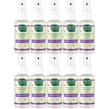 Imagem de Kit 10 Desodorante Spray Boni Natural Melaleuca Lavanda Sem Aluminio V