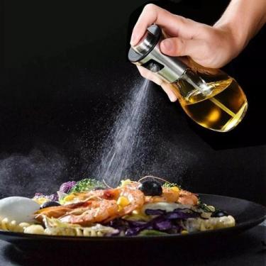 Imagem de Galheteiro Vidro Spray Óleo Vinagre Condimentos Armazenamento Esguicho